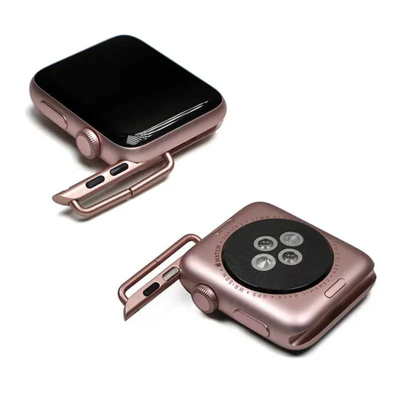Адаптер для apple watch ремешок для apple watch 5 4 44 мм 40 мм iWatch Серия 3 2 1 42 мм 38 мм разъем из нержавеющей стали аксессуары