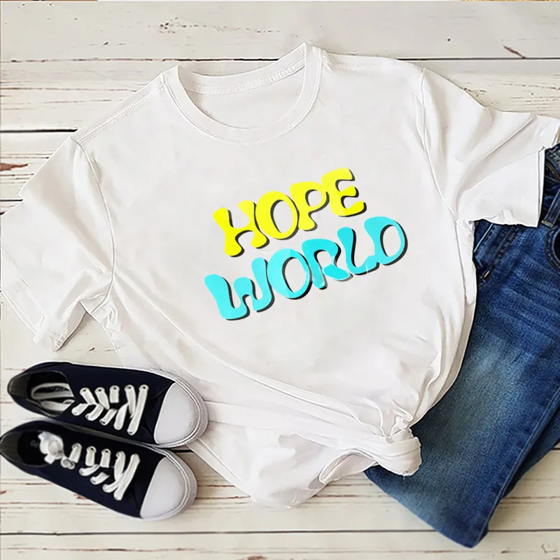 Hope World J-Hope mixtape hixtape футболка Kpop Jungkook Merch jungkook suga kpop Suga | Женская одежда