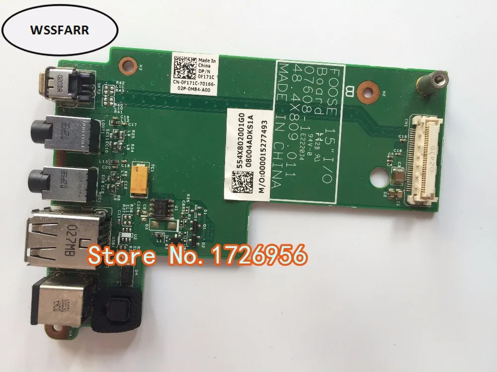 USB-плата с разъемом питания постоянного тока для платы Dell Latitude E5500 48 4x809. 011 |