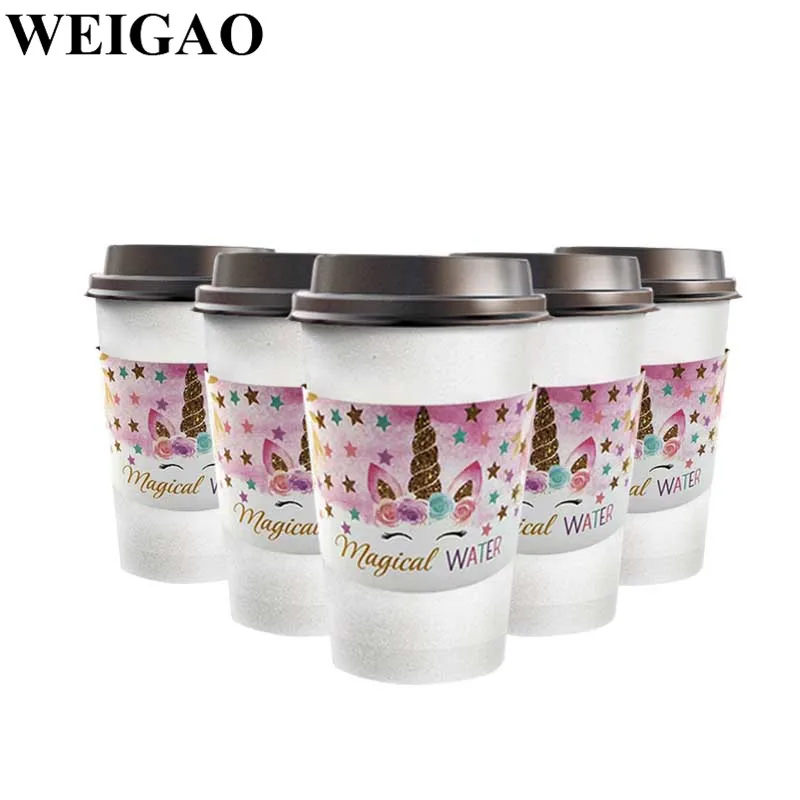 WEIGAO 24 шт. фотообои с единорогом | Дом и сад