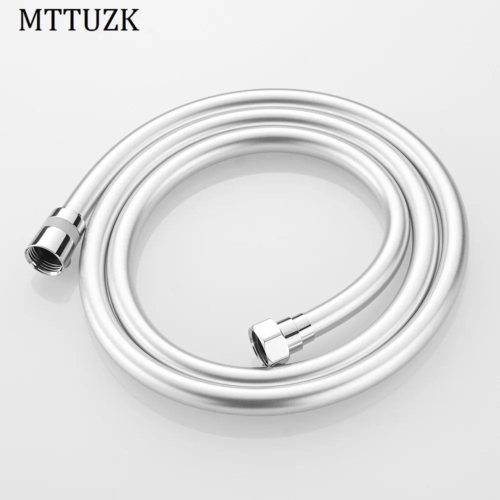 MTTUZK Серебряный/черный ПВХ шланг для душа сантехника 1 5 м/2 м Ванная комната ручной