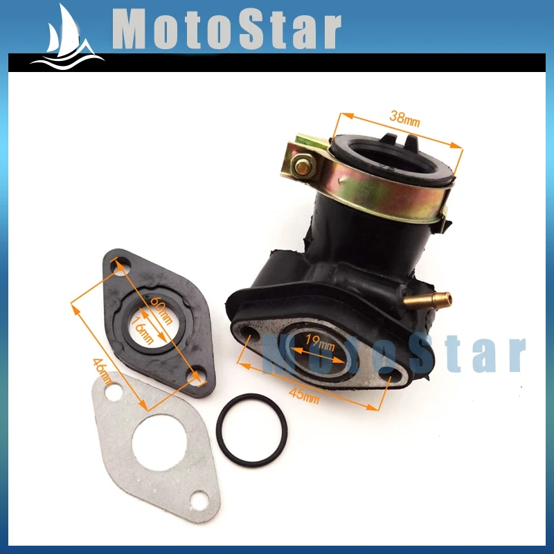 Впускной коллектор двигателя Комплект прокладок впускной трубы для карбюратора