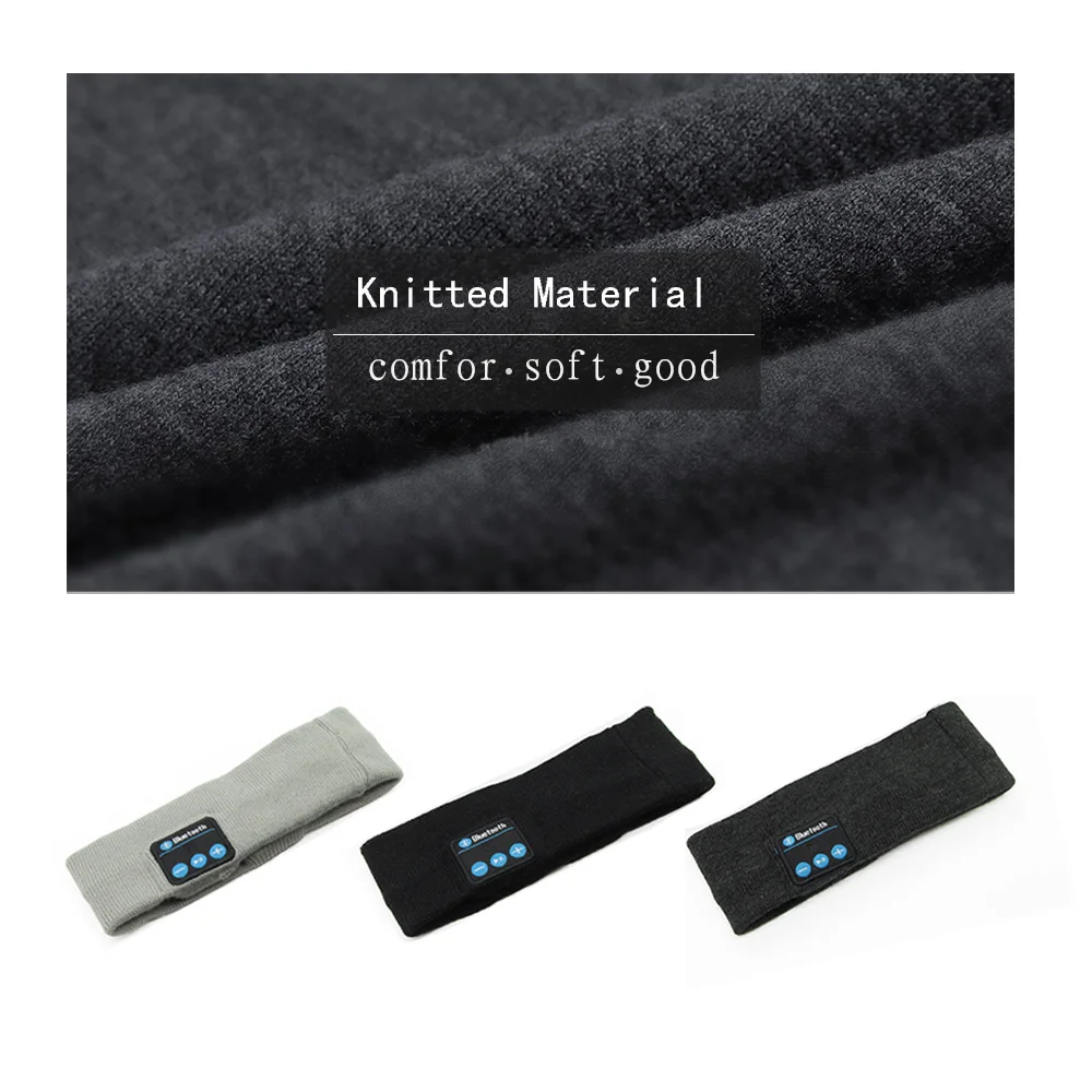 Беспроводные Bluetooth наушники головной убор для сна с микрофоном гарнитура iPhone Xiaomi