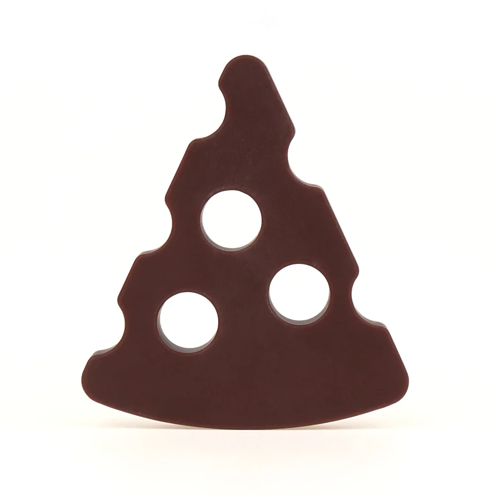 chocalate TYRY. HU сырные бусины Силиконовые Прорезыватели 1 шт. пиццы подвески для сенсорики BPA бесплатно пищевого класса Прорезыватель для зубов игрушки для малышей - Цвет: chocalate