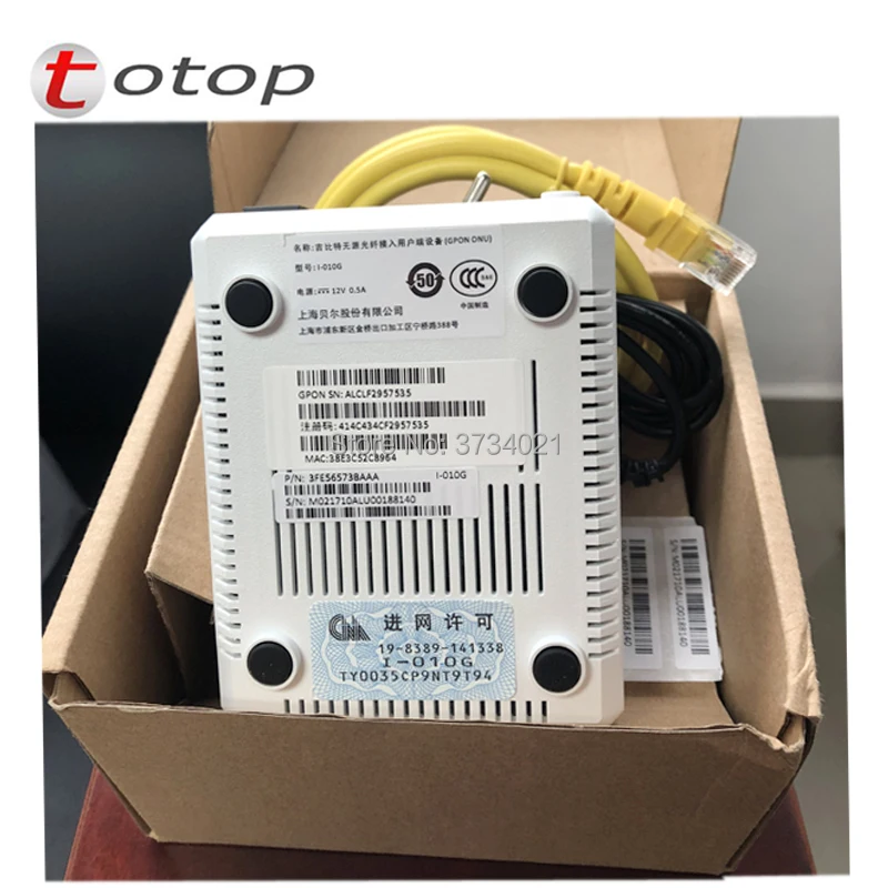 3 шт./лот Заводская распродажа Alcatel Lucent I-010G GPON ONU/ONT 1 GE порт аналогичный Huawei HG8310M и ZTE