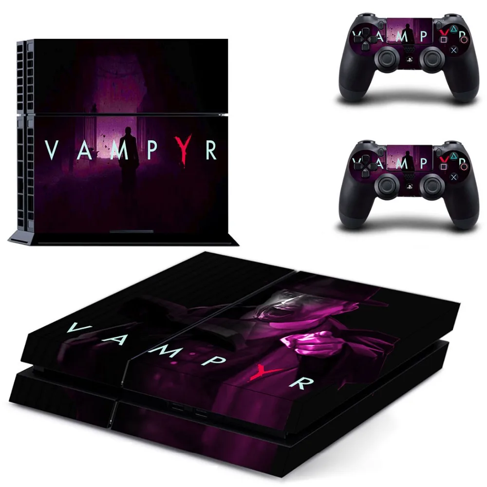 PS4 наклейка на всю кожу лицевые панели Vampyr для консоли и контроллера Sony playstation