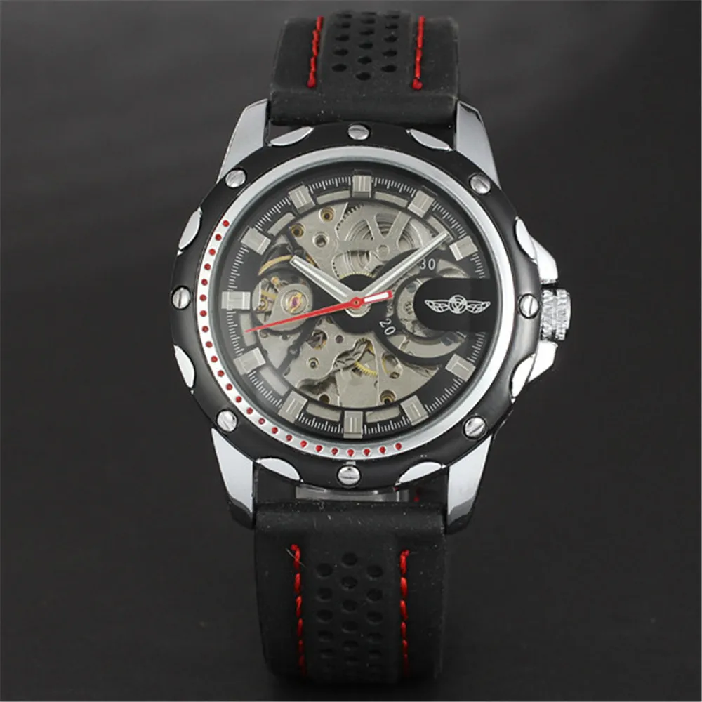 Мужские наручные часы WINNER армейские спортивные автоматические механические со