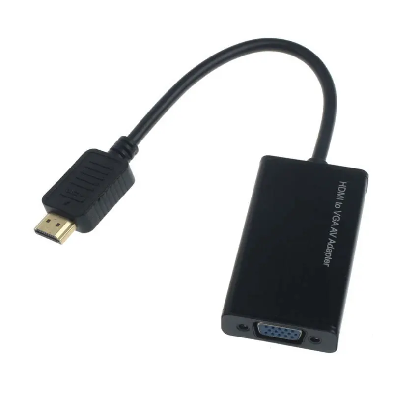 HDMI к VGA AV видео адаптер с аудио кабель линии электропередач для компьютерный