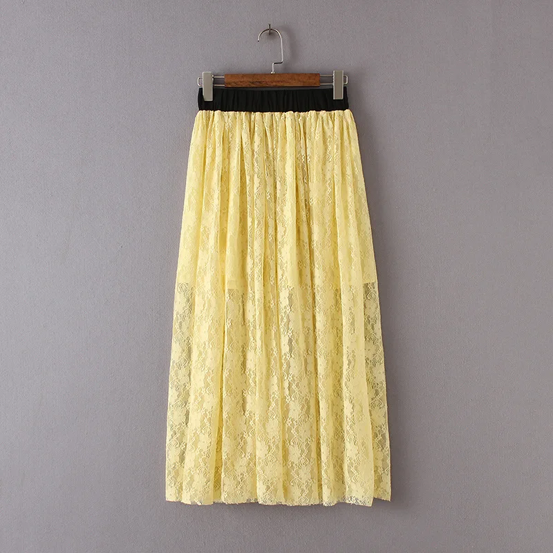 ASDS/кружевная юбка Для женщин элегантные летние Высокая Талия Юбки-карандаши 2018