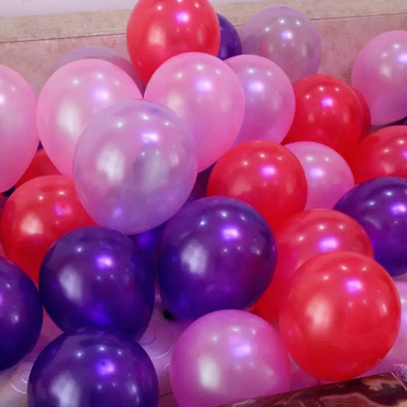 

100pcs/lot 10inch 1.8g Inflatable Latex Pearl Balloons Toys Wedding Party Decoration Birthday Kid Party Float Balloons