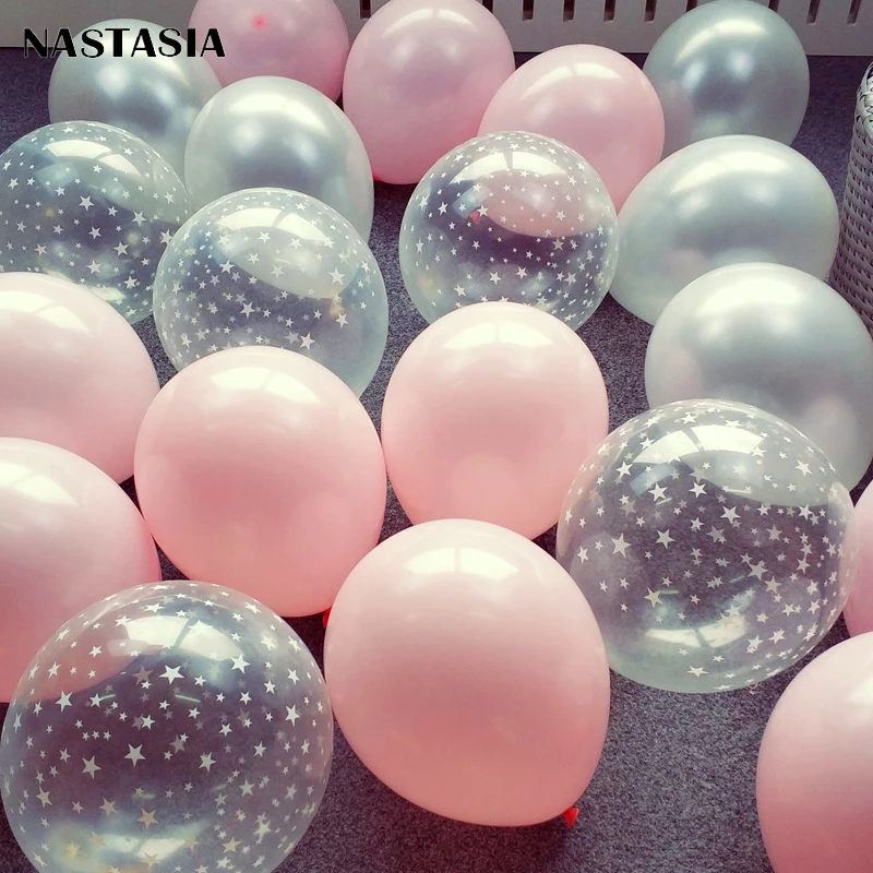 NASTASIA латексный шар с принтом звезды 10 шт. 12 дюймов 2 8 г Гелиевый товары для дня
