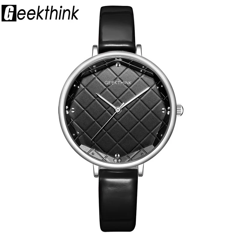 Часы наручные Geekthink женские кварцевые модные брендовые Роскошные с большим