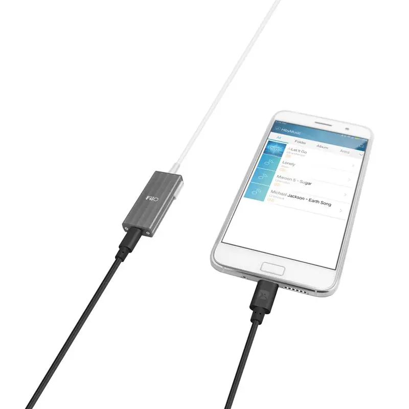 Кабель Meenova Type C на MicroUSB OTG для USB DAC Samsung S20/S10 Plus Huawei Sony 1ADAC Meizu 12 дюймов серый цвет