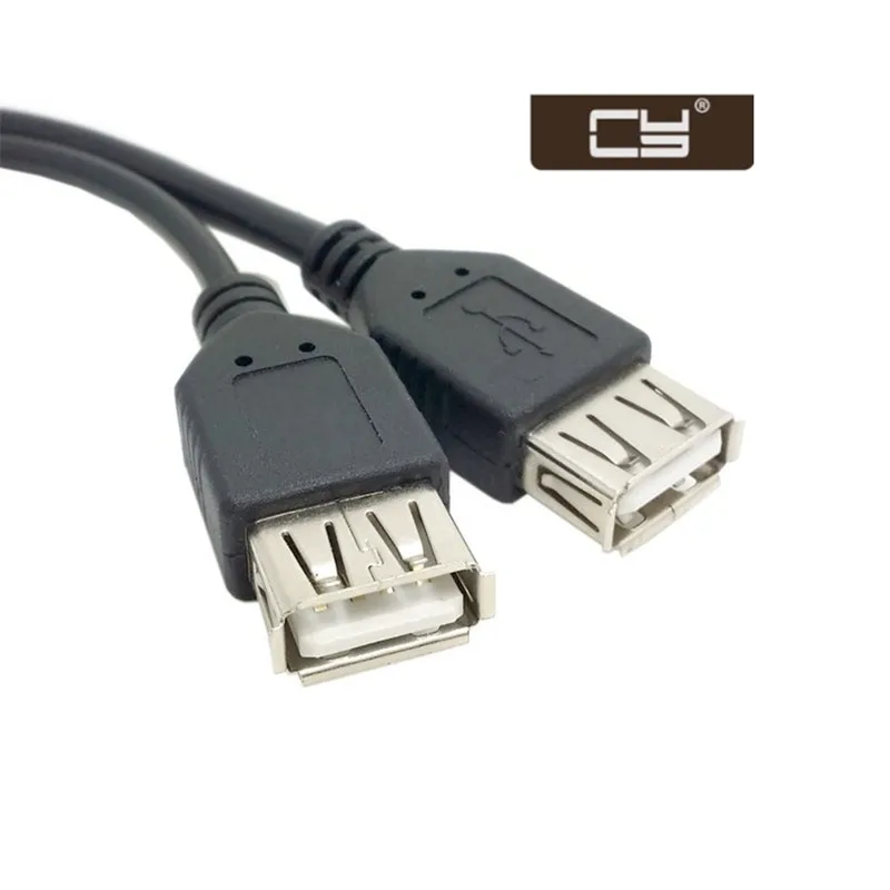 

USB 2.0 A Male to Dual Data USB 2.0 A Female + Power 20cm Cable USB 2.0 A Female Extension 0.2m