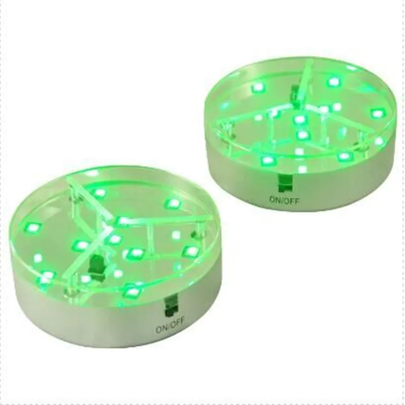 10 шт./лот разноцветная 4 дюймовая круглая светодиодная стеклянная ваза