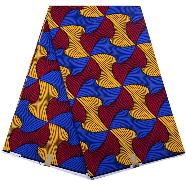 Анкара африканская полиэфирная восковая печать на ткани высокого качества 6 ярдов африканская ткань для вечерние платья Y1494 - Цвет: As Picture
