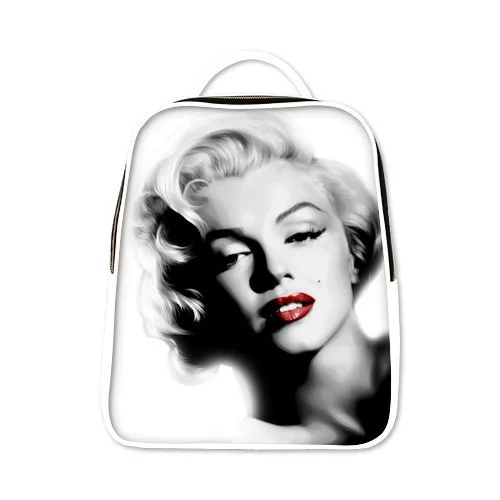 Рюкзаки известной звездой мэрилин монро рюкзак desgin для школы мальчиков и девочек