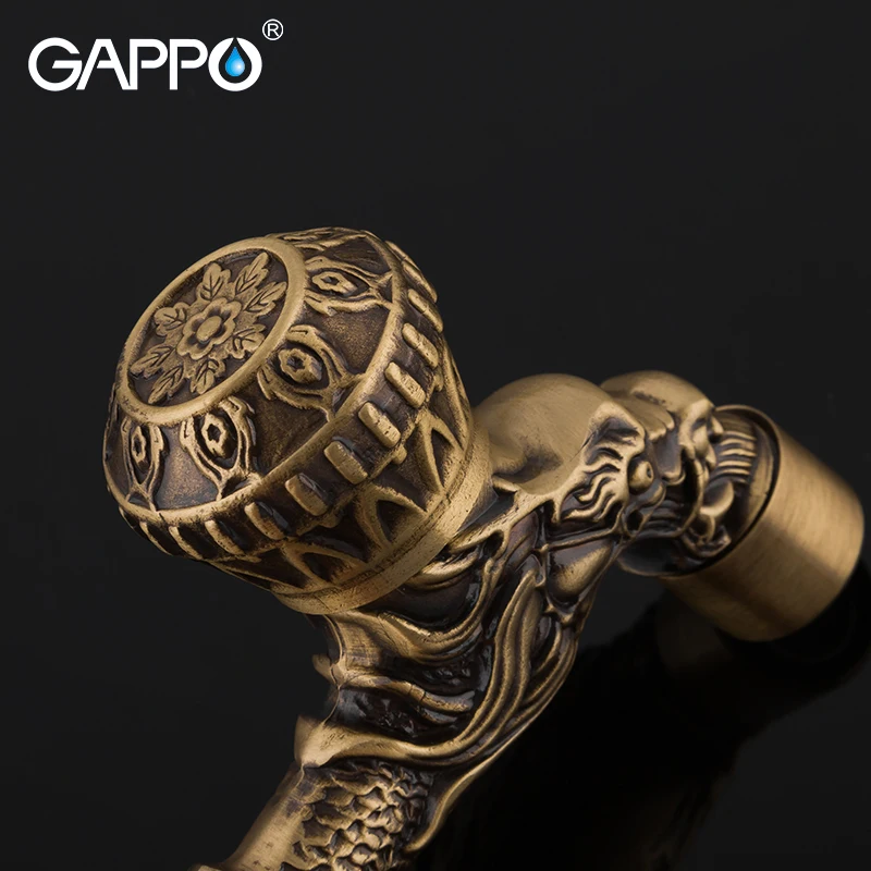GAPPO латунные краны античные настенные для стиральной машины мойки садовые