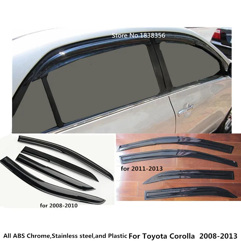 4 шт. автомобильные защитные стекла для Toyota Corolla Altis 2008 2009 2010 2011 2012 2013|Навесы и
