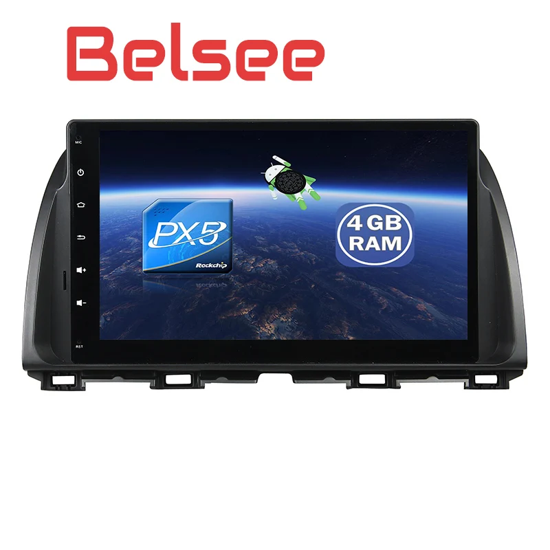 Belsee OEM Android 8 0 головное устройство стерео радио для Mazda CX 5 CX5 2013 2014 2015 10 1 дюймов 4 Гб