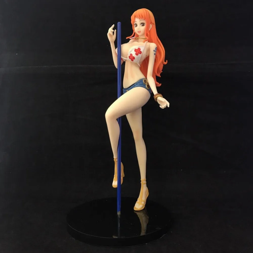 

Cute Anime One Piece Sexy Girls Figure Portrait of Pirates Nami New Ver. PVC Action Figures Collectible Model Toys Doll 23cm