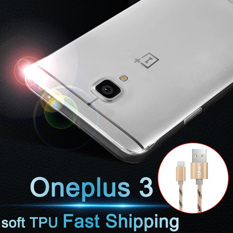 Oneplus3t 3 чехол mofi oneplus 3t силиконовый тонкий для задней панели 3T tpu 64gb capa 1 + Чехол|tpu