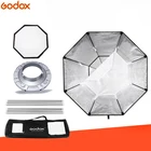 Софтбокс Godox BW95cm Octagon soфтbox Bowens Mount алюминиевый сплав переходное кольцо