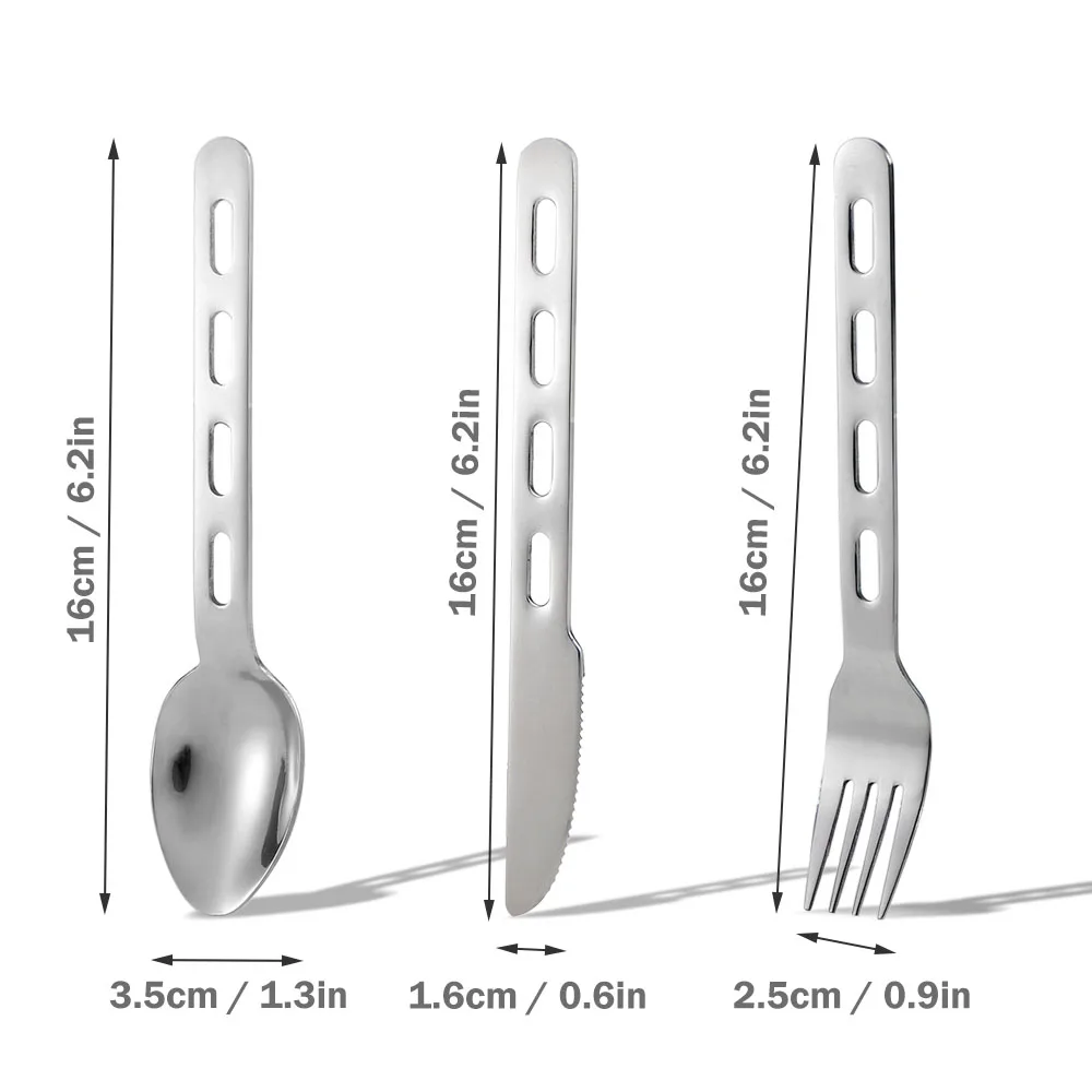 3 шт. набор столовых приборов из нержавеющей стали|Столовые приборы для пикника| |