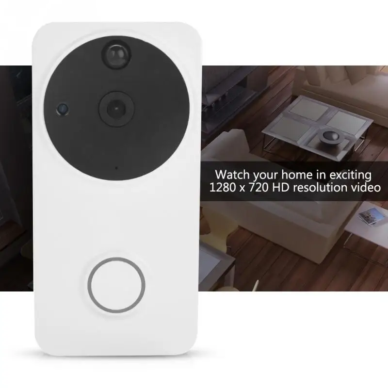 Низкая мощность видеодомофон Wi Fi дверной звонок WIFI Звонок камера для квартиры ИК