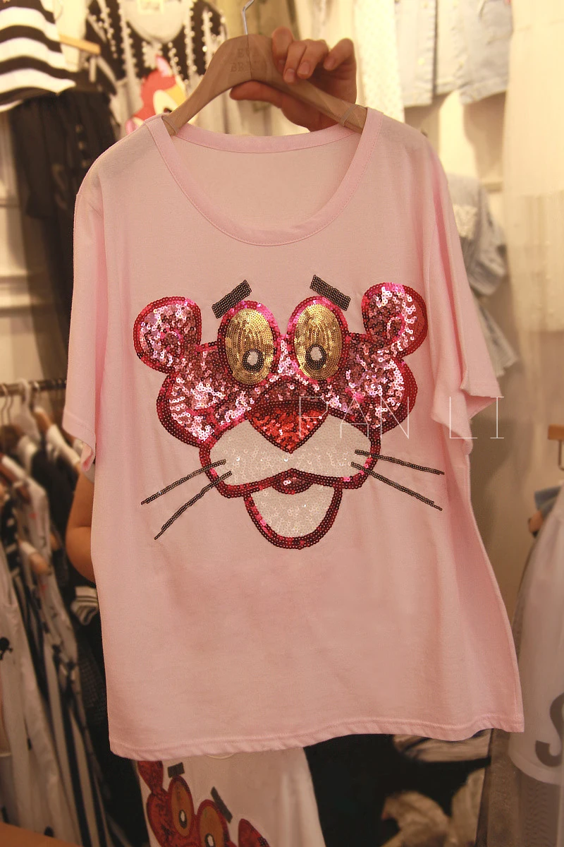 Свободная футболка большого размера в Корейском стиле 2017 новый короткий топ с o