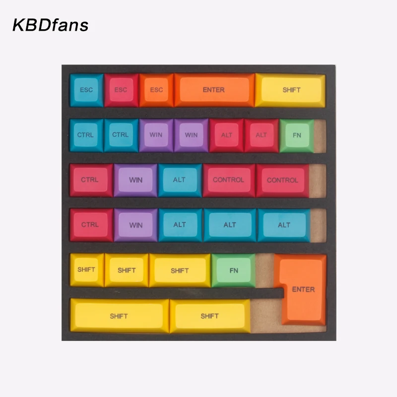 Pbt dsa keycap dye subbed colorful keycaps модификатор для diy игровой механической клавиатуры