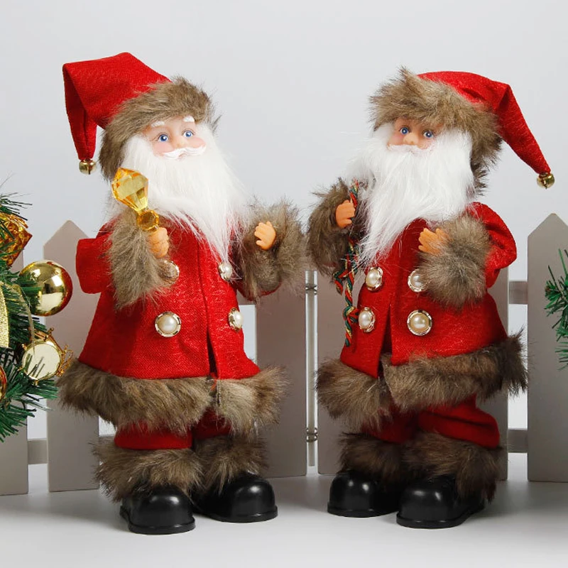 Рождественский Санта Клаус кукла танец со звуком электрическая игрушка Navidad