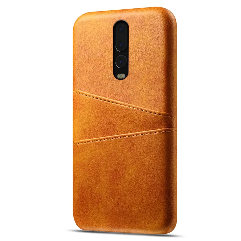 For OnePlus 6T Case Calf Grain PU Leather Retro Vintage Phone with Card Slots One Plus Anti-Scratch cover | Мобильные телефоны и