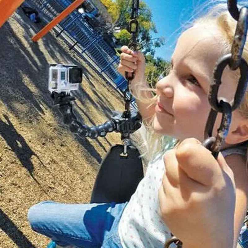 Jaws Flex Clamp Mount Clip Mount+Adjustable Bent Flexible Goose Neck Camera Hose For GoPro Hero XiaoYi | Мобильные телефоны и