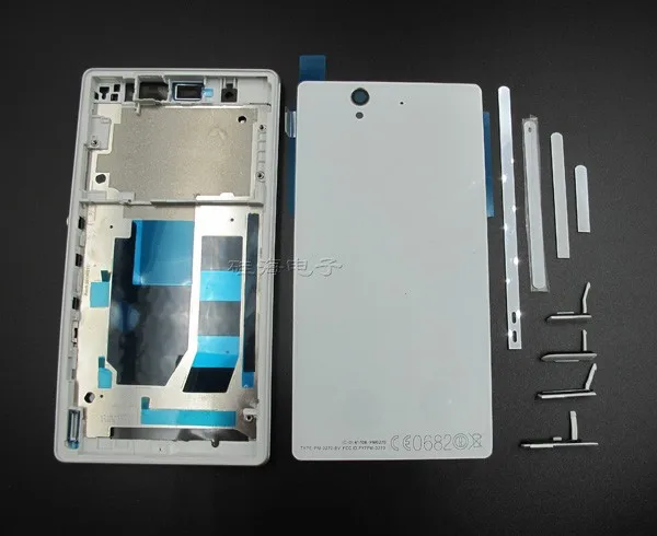Новая замена крышки батареи для Sony Xperia Z L36h LT36 C6602 C6603 корпус средняя рамка +