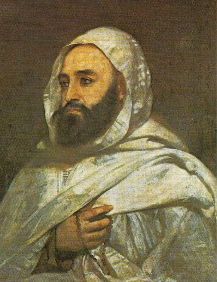 Goede Portret Beroemde Olieverf Reproducties Emir Abdelkader Schilderen Door Jean Baptiste Ange Tissier Wanddecoratie Art Handgemaakte