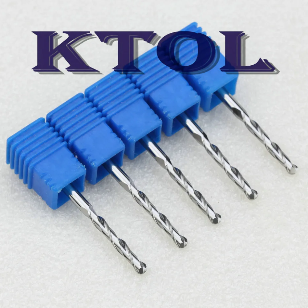 Двойной большой флейта концевой фрезы Фрезы Инструменты для гравировки с ЧПУ 10