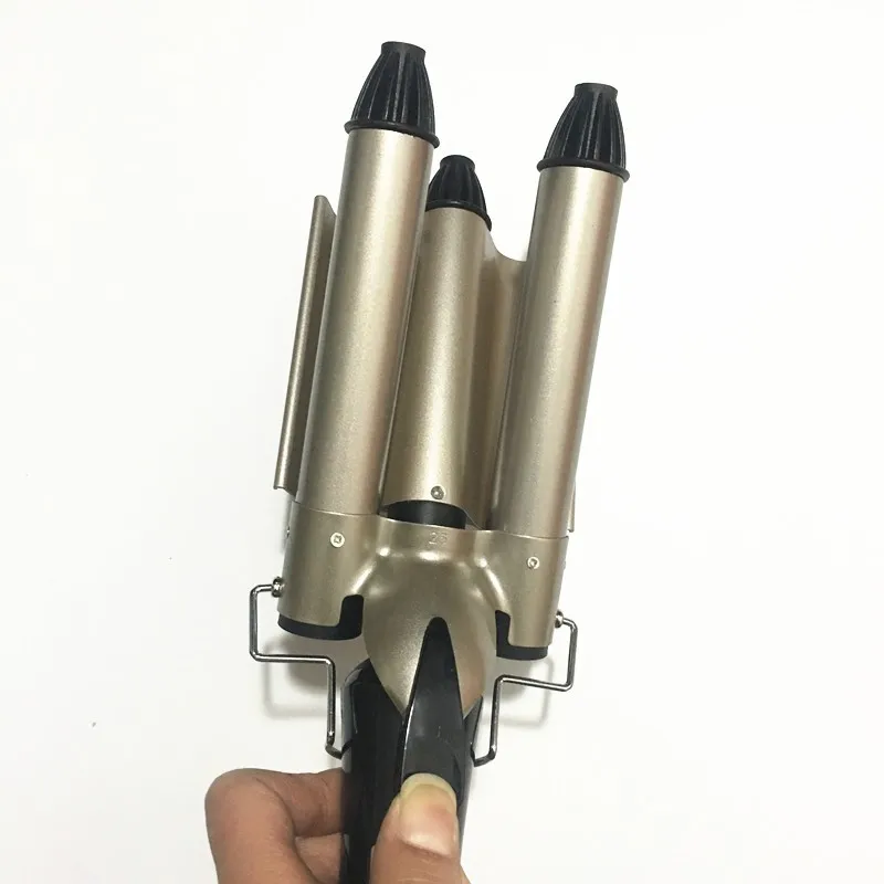 Бигуди для завивки торта три основные волнистые трубки волос электрический