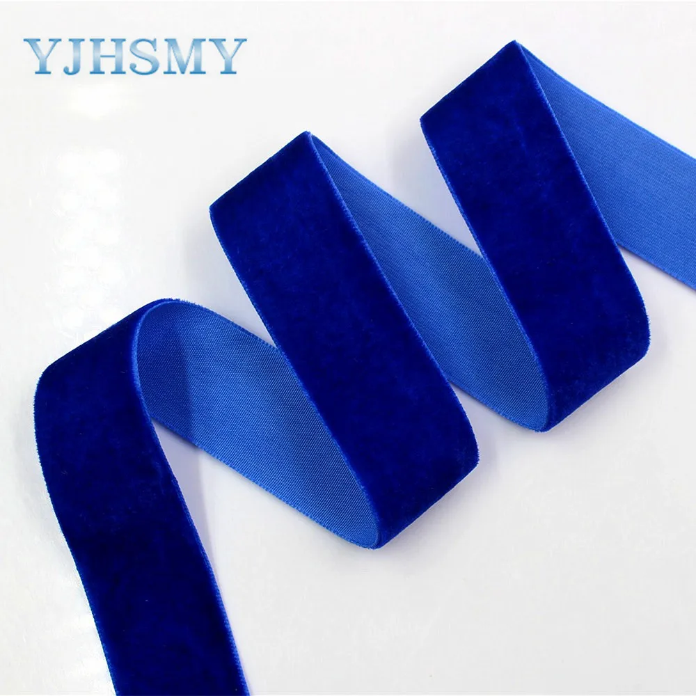 YJHSMY D 171230 266 25 мм 10 ярдов сплошной цвет Флокирование термопечать grosgrain Свадебные