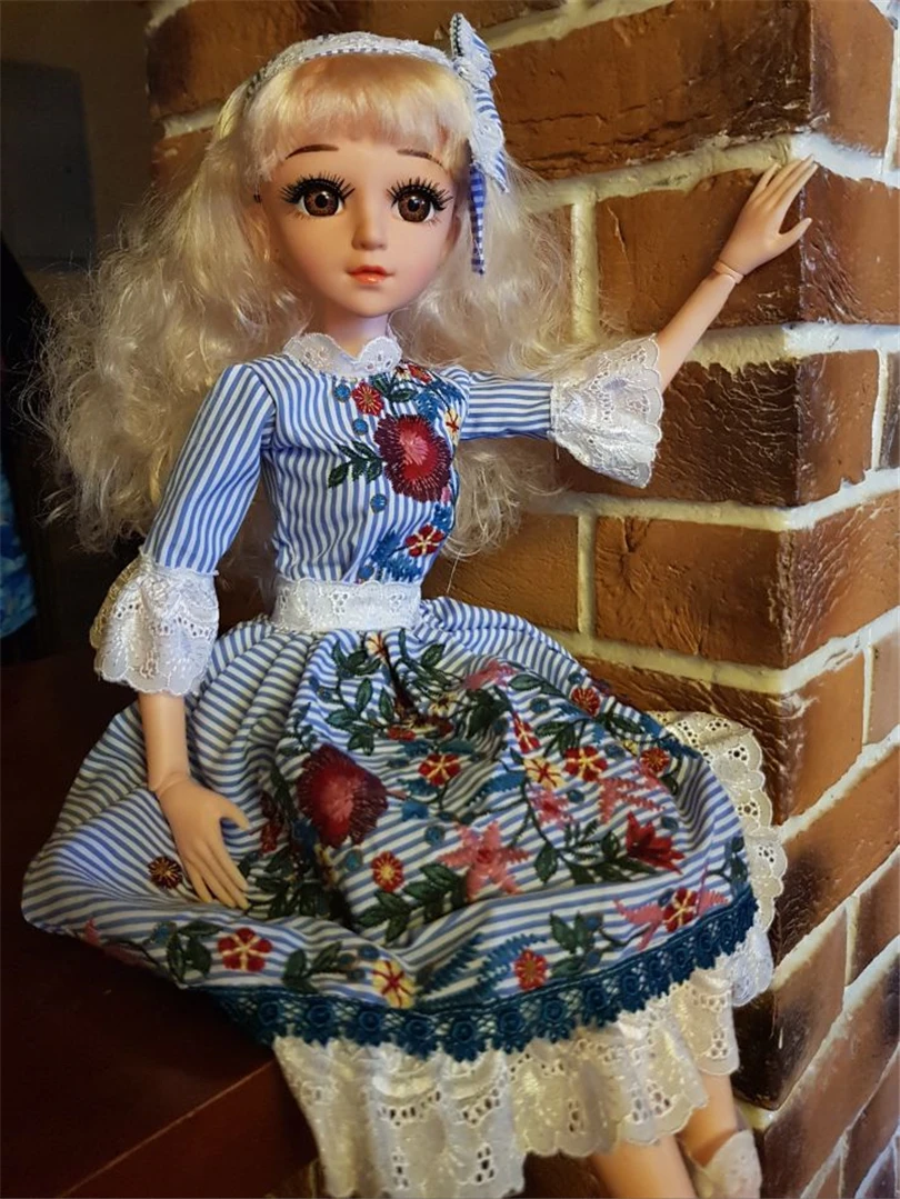 1/3 60 см 21 подвижная шарнирная кукла BJD игрушка женская Обнаженная тело 3D глаза кукла с обувью аксессуары Игрушки для девочек