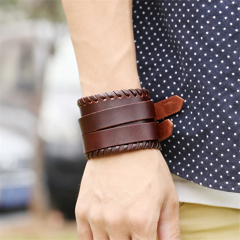 Широкий мужской ремень в стиле ретро-рок этническом | Украшения и аксессуары