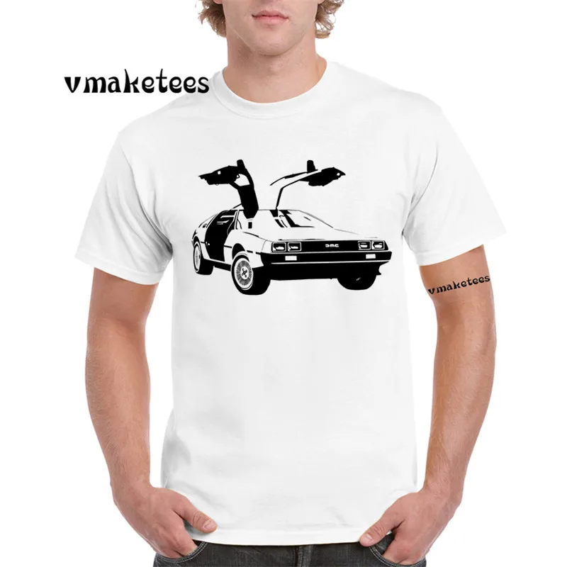 Back To The Future DMC футболка delorean с О-образным вырезом короткими рукавами модная Swag GMT655B