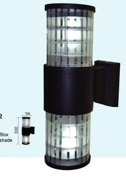 108*330mm 6W up and down outdoor waterproof led wall lamp arandela externa led corridor balconly wall light