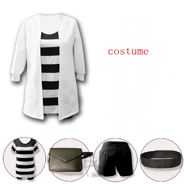 package 4 Аниме «ангелы смерти» сатсурику нет Тенши костюм косплей Айзек Фостер Рейчел Гарднер костюм Зак Рей парик Хэллоуин Вечерние - Цвет: package 4