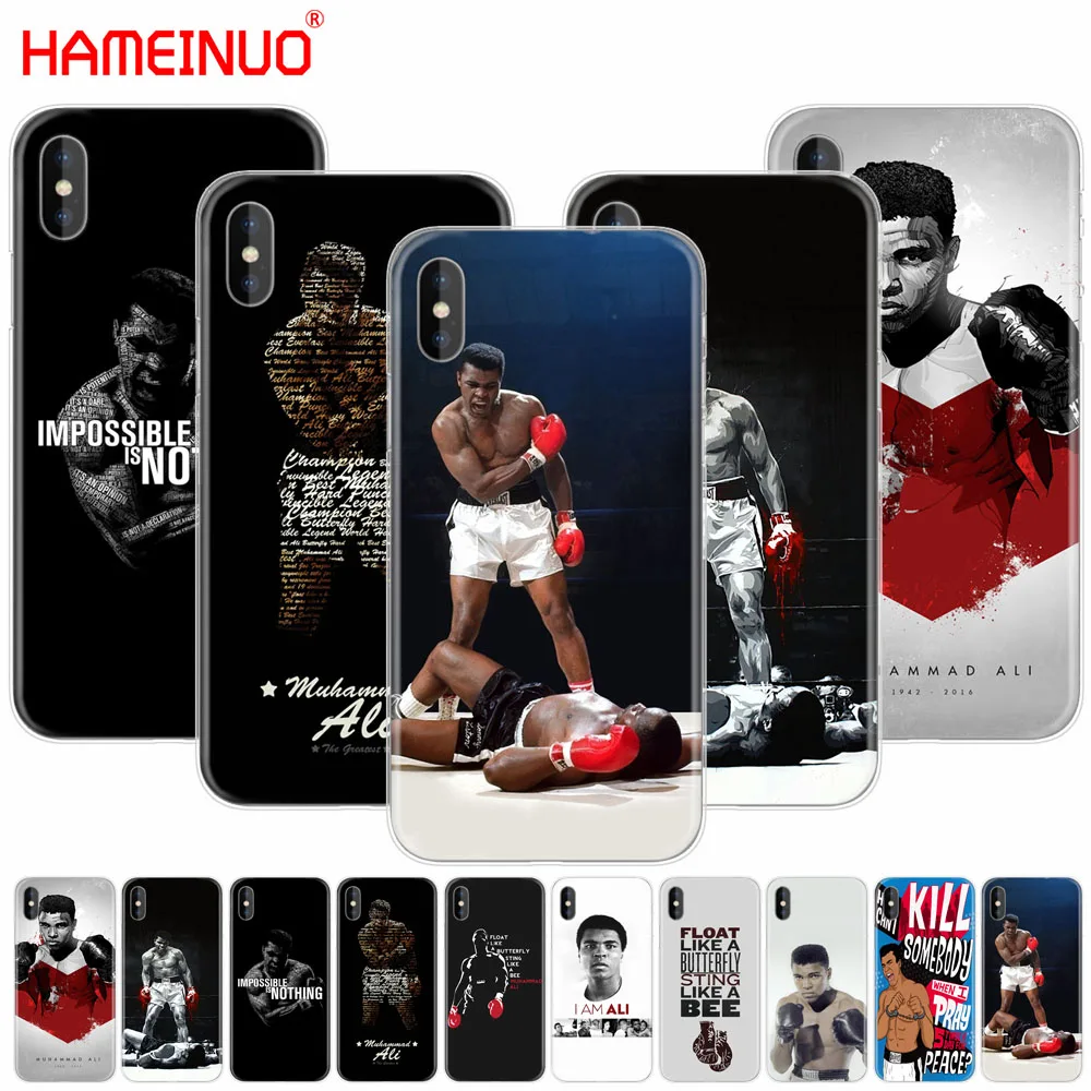 HAMEINUO Мухаммед Али боксерский чемпион чехол для сотового телефона iphone X 8 7 6 4