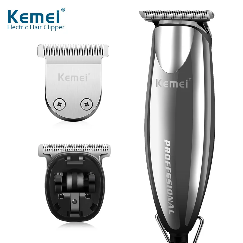 

Kemei Professional Modelling Hair Trimmer 0mm Baldheaded Powerful Electric Barber Hair Clipper Razor graphic carving Limit Combs