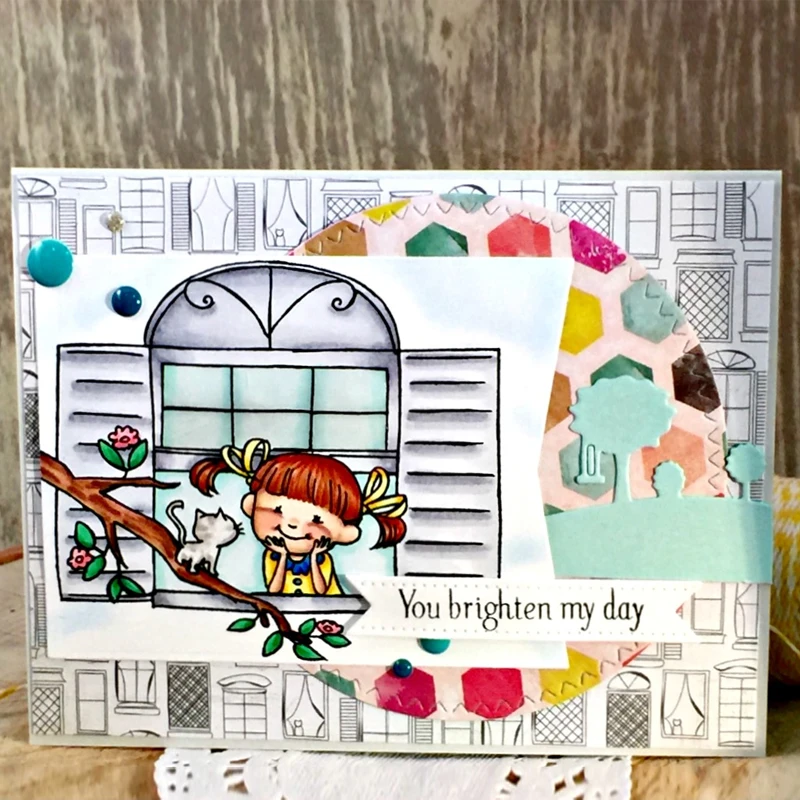 Прозрачный штамп You Brighten My Day сделай сам скрапбукинг силиконовый трафарет для