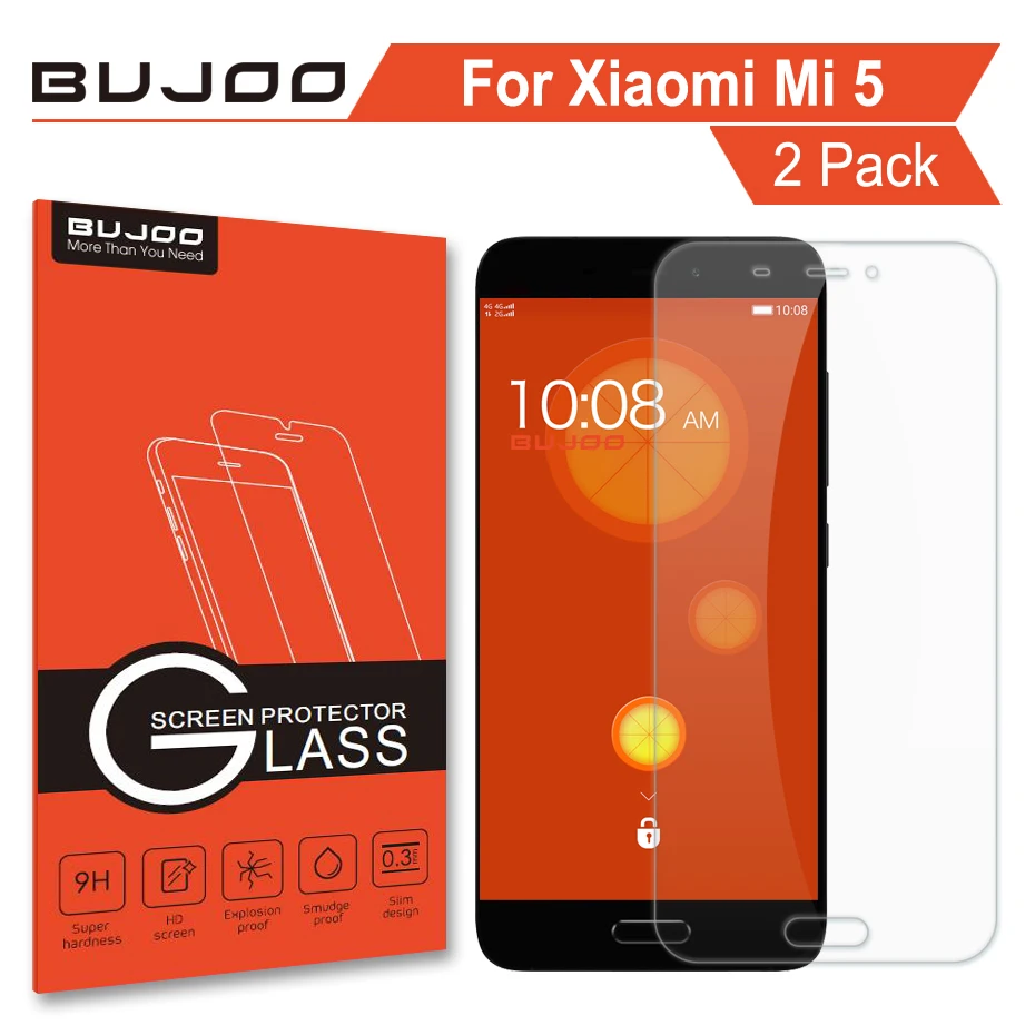 

Защитное стекло для Xiaomi Mi 5, прозрачное закаленное стекло 2.5D 100% мм 9H, 2 шт./упаковка, 0,3 оригинал