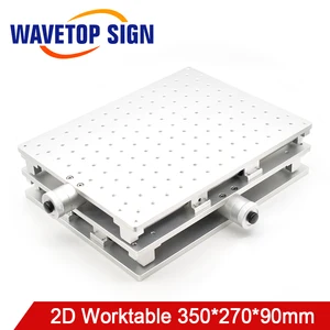 WaveTopSign Laser Mark Machine 2D Worktable 350x270x90mm X-axis Adjustable 0-150mm Y-axis Adjustable 0-190mm Fixed Scews M6