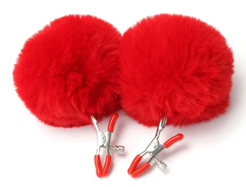 Hair ball Metal Nipple Clamps Breast Clip Clamp Female Clitoris Clips Adult Games BDSM Sex Toys | Красота и здоровье